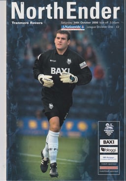 Preston North End v Tranmere Rovers Match Programme 2000-10-14